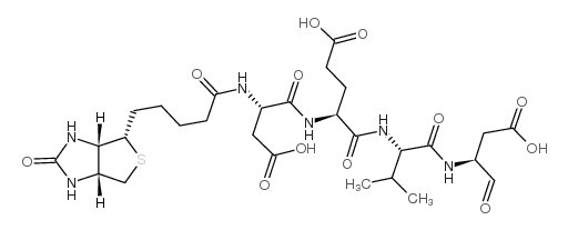 生物素-天冬氨酰-谷氨酰-缬氨酰-天冬氨醛结构式