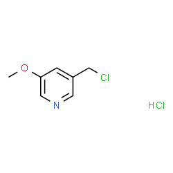 3-(氯甲基)-5-甲氧基吡啶盐酸盐结构式