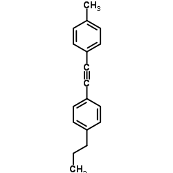 1-甲基-4-((4-丙基苯基)乙炔基)苯结构式
