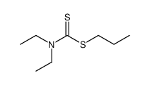 S-丙基 N,N-二乙基二硫代氨基甲酸酯结构式