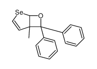 5-methyl-6,6-diphenyl-7-oxa-2-selenabicyclo[3.2.0]hept-3-ene结构式