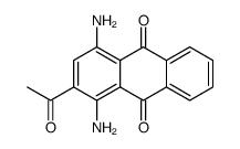 2-乙酰-1,4-二氨基-9,10-蒽二酮结构式
