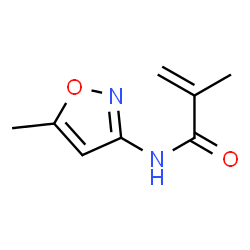 2-Propenamide,2-methyl-N-(5-methyl-3-isoxazolyl)-(9CI)结构式
