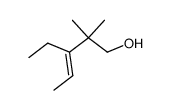 (E)-3-Ethyl-2,2-dimethyl-3-penten-1-ol结构式