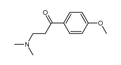 1-(4-甲氧基苯基)-3-二甲氨基-1-丙酮结构式