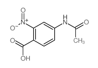 4-acetamido-2-nitro-benzoic acid结构式