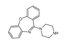 11-哌嗪基二苯并[b,f][1,4]氧氮杂卓结构式