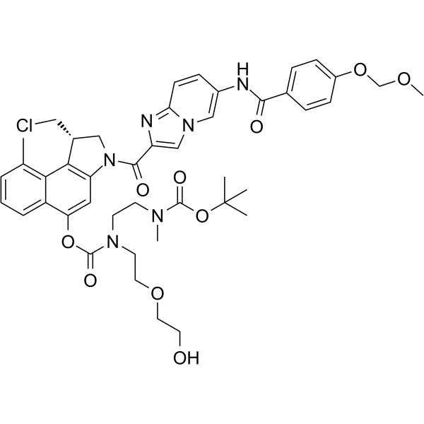 MethylCBI-azaindole-benzamide-MOM-Boc-ethylenediamine-D Structure