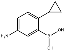 (5-amino-2-cyclopropylphenyl)boronic acid Structure