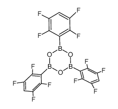 tris(2,3,5,6-tetrafluorophenyl)boroxine结构式