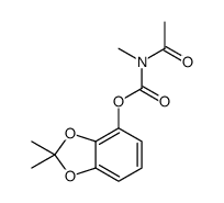 (2,2-dimethyl-1,3-benzodioxol-4-yl) N-acetyl-N-methylcarbamate结构式