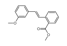 2-methoxycarbonyl-3'-methoxystilbene结构式