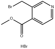 3-(溴甲基)异烟酸甲酯氢溴酸盐结构式