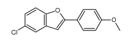 5-Chloro-2-(4-methoxy-phenyl)-benzofuran结构式