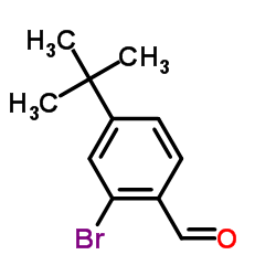 2-溴-4-叔丁基苯甲醛结构式