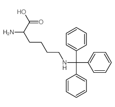 L-Lysine,N6-(triphenylmethyl)- Structure