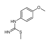 methyl N'-(4-methoxyphenyl)carbamimidothioate结构式