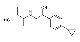 butan-2-yl-[2-(4-cyclopropylphenyl)-2-hydroxyethyl]azanium,chloride结构式