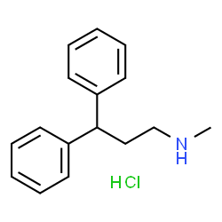 N-甲基-3,3-二苯基丙-1-胺盐酸盐结构式