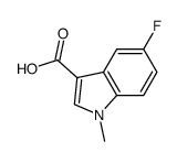 5-fluoro-1-methyl-1H-indole-3-carboxylic acid结构式