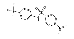 N-(4-trifluoromethylphenyl)-4-nitrobenzenesulfonamide结构式