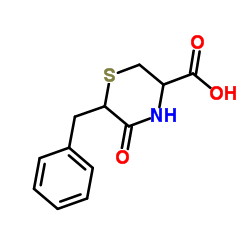 6-Benzyl-5-oxo-3-thiomorpholinecarboxylic acid Structure