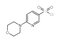 6-吗啉吡啶-3-磺酰氯结构式