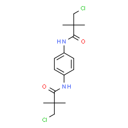 3-CHLORO-N-(4-[(3-CHLORO-2,2-DIMETHYLPROPANOYL)AMINO]PHENYL)-2,2-DIMETHYLPROPANAMIDE结构式
