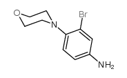 3-溴-4-(吗啉-4-基)苯胺结构式