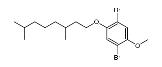 1,4-dibromo-2-(3,7-dimethyloctyloxy)-5-methoxybenzene Structure