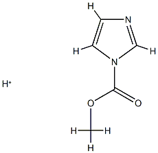 1H-Imidazole-1-carboxylic acid, methyl ester, conjugate monoacid (9CI)结构式