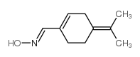 (9ci)-4-(1-甲基亚乙基)-1-环己烯-1-羧醛肟结构式