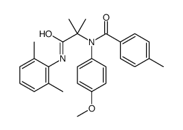 Benzamide, N-[2-[(2,6-dimethylphenyl)amino]-1,1-dimethyl-2-oxoethyl]-N-(4-methoxyphenyl)-4-methyl- (9CI)结构式