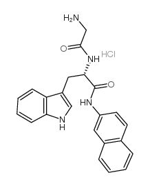 H-Gly-Trp-βNA · HCl structure