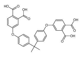 4-[4-[2-[4-(3,4-dicarboxyphenoxy)phenyl]propan-2-yl]phenoxy]phthalic acid structure