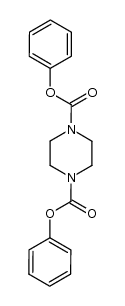 piperazine-1,4-dicarboxylic acid diphenyl ester Structure