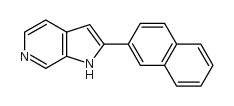 2-naphthalen-2-yl-1h-pyrrolo[2,3-c]pyridine Structure