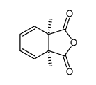 1,2t-dimethyl-cyclohexa-3,5-diene-1r,2c-dicarboxylic acid-anhydride结构式