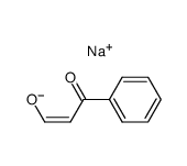 sodium salt of benzoyl acetaldehyde Structure