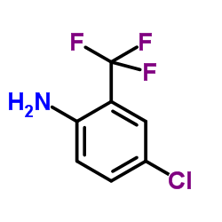 2-氨基-5-氯三氟甲苯结构式