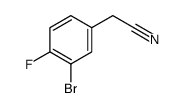 2-(3-Bromo-4-fluorophenyl)acetonitrile Structure