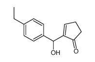 2-Cyclopenten-1-one,2-[(4-ethylphenyl)hydroxymethyl]-(9CI) Structure