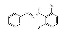 benzaldehyde-(2,6-dibromo-phenylhydrazone) Structure