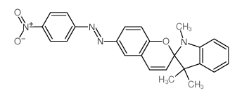 (4-nitrophenyl)-(1',3',3'-trimethylspiro[chromene-2,2'-indole]-6-yl)diazene结构式