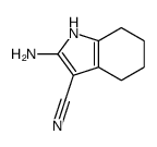 2-amino-4,5,6,7-tetrahydro-1H-indole-3-carbonitrile结构式