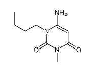 6-氨基-1-丁基-3-甲基-1H-嘧啶-2,4-二酮结构式