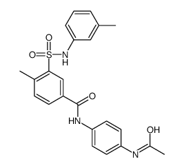 N-(4-acetamidophenyl)-4-methyl-3-[(3-methylphenyl)sulfamoyl]benzamide Structure