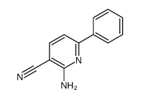 2-氨基-6-苯基-3-吡啶甲腈结构式