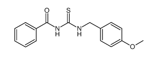 N-((4-methoxybenzyl)carbamothioyl)benzamide结构式