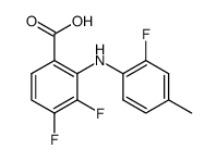 3,4-difluoro-2-[2-fluoro-4-methylanilino]benzoic acid Structure